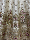 Marvelous Off - White Silk Bridal Lehenga Choli With Double Dupatta - Ethnic Plus In