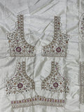 Marvelous Off - White Silk Bridal Lehenga Choli With Double Dupatta - Ethnic Plus In