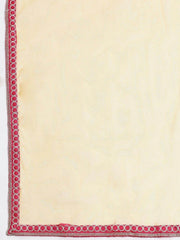 Yellow & Pink Embroidered Semi-Stitched Myntra Lehenga & Unstitched Blouse with Dupatta