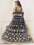Fascinating Black Sequins Net Reception Wear Lehenga Choli