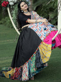 Precious Black Rayon Navratri Lehenga Choli With Dupatta - Ethnic Plus In