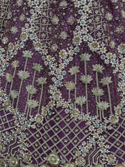 Precious Lilac Sequins Net Designer Lehenga Choli With Dupatta - Ethnic Plus In