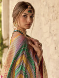 Enchanting Pink Zari Weaving Silk Wedding Wear Saree With Blouse