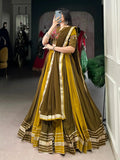 Regal Mehendi Pure Rayon Gotta Patti Navratri Wear Lehenga Choli - Ethnic Plus In
