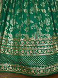 Rich Rama Green Zari Embroidered Traditional Lehenga Choli - Ethnic Plus In