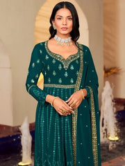 Ravishing Rama Embroidered Georgette Special Occasions Gown