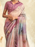 Enchanting Multi-Color Thread Work Silk Festival Wear Saree With Blouse