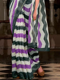 Attractive Multi-Color Printed Cotton Casual Wear Saree With Blouse