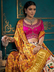 Beautiful Off-White Khatli Work Silk Wedding Lehenga Choli With Dupatta