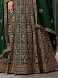 Stunning Green Sequins Georgette Wedding Lehenga Choli With Dupatta - Ethnic Plus In