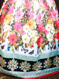 Stunning Multi Color Floral Printed Silk Celebrity Lehenga Choli - Ethnic Plus In
