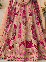 Stunning Orange Patch Work Banarasi Silk Designer Lehenga Choli With Dupatta - Ethnic Plus In
