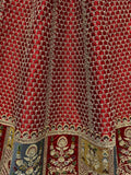 Stunning Red Multi - Thread Work Silk Bridal Wear Lehenga Choli - Ethnic Plus In