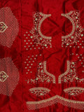 Stunning Red Multi - Thread Work Silk Bridal Wear Lehenga Choli - Ethnic Plus In