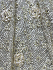Stunning White Sequins Net Party Wear Lehenga Choli With Dupatta - Ethnic Plus In