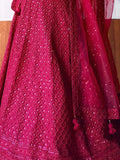 Sweet Maroon Sequins Georgette Festival Wear Lehenga Choli - Ethnic Plus In