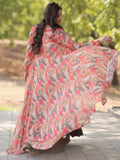 Wonderful Brown Georgette Function Wear Crop Top Lehenga With Jacket - Ethnic Plus In