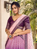 Amazing Purple Sequins Chinon Function Wear Lehenga Choli