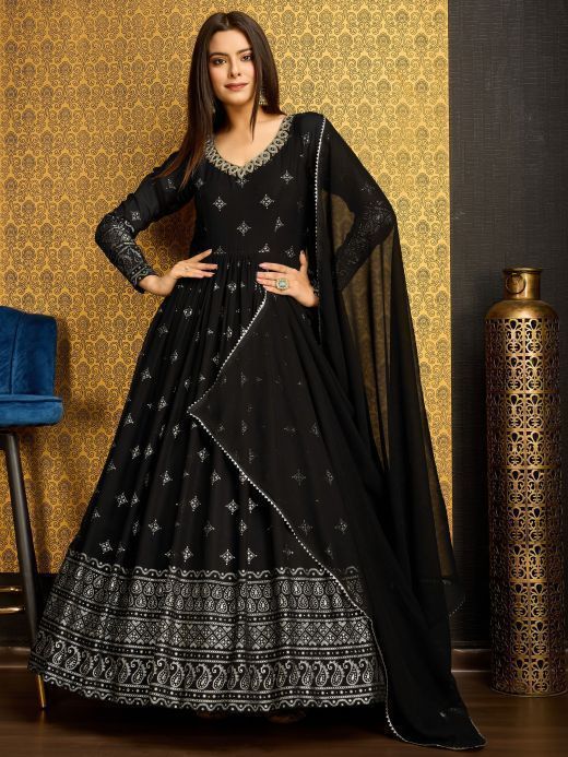 Long Gown Indian Dress | Punjaban Designer Boutique