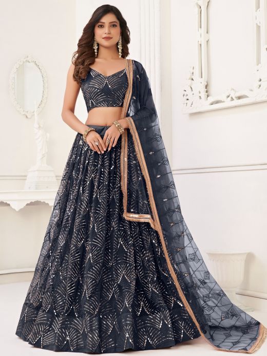 Buy online Banarasi Lehenga Choli With Dupatta Set from ethnic wear for  Women by Krisio for ₹1899 at 68% off | 2024 Limeroad.com