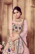 Ravishing Dusty Pink Colored Festive Wear Embroidered Lehenga Choli (Default)
