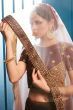 Brown Embroidery Satin Silk Wedding Lehenga Choli With Dupatta (Default)