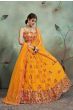 Yellow Sequins Net Wedding Lehenga Choli (Default)