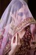 Maroon Sequins Raw Silk Bridal Lehenga Choli With Pink Dupatta (Default)