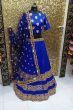 Royal Blue Taffeta Silk Embroidered Lehenga Choli