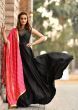 Readymade Black Embroidered Silk Party Wear Gown (Default)