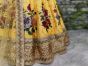 Celebrity Style Floral Digital Print Yellow Color Lengha Choli