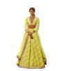 Celebrity Style Allover Design With Neon Color Lengha Choli