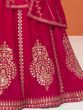 Euphoric Dark Pink Sequins Embroidered Georgette Anarkali Suit