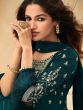 Lovely Dark Green Embroidery Georgette Festive Ready-Made Palazzo Suit