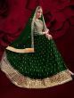 Green Mirror Work Georgette Festive Pakistani Salwar Suit