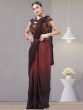 Fantastic Red Ready-To-Wear Lycra Party Wear Saree
