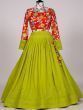 Exquisite Green Sequins Embroidery Georgette Lehenga Choli