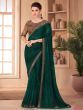 Classy Green Zari Work Silk Wedding Wear Saree With Blouse