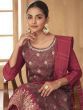 Fascinating Red Embroidered Silk Festival Wear Salwar Kameez 