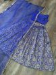 Blue Banarasi Silk Party Wear Lehenga Choli With Dupatta
