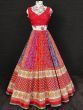 Fabulous Red Color Digital Printed Silk Festive Lehenga Choli