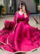 Charming Pink Silk Lace Border Festive Wear Lehenga choli