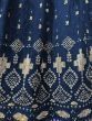 Dazzling Navy Blue Thread-Embroidered Lehenga Choli With Dupatta