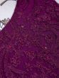 Astounding Purple Net Embroidered Reception Wear Lehenga Choli