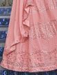 Charismatic Pink Sequins Embroidered georgette Lehenga Choli