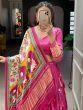 Delightful Pink Gaji Silk Lehenga Choli With Printed Dupatta