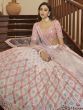 Charming Light Pink Gota Patti Embroidered Georgette Party Wear Lehenga Choli