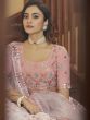 Charming Light Pink Gota Patti Embroidered Georgette Party Wear Lehenga Choli