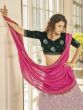 Marvelous Dusty Pink Thread Sequins Georgette Designer Lehenga Choli