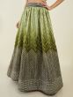 Fascinating Green Sequins Art Silk Mehendi Wear Lehenga Choli